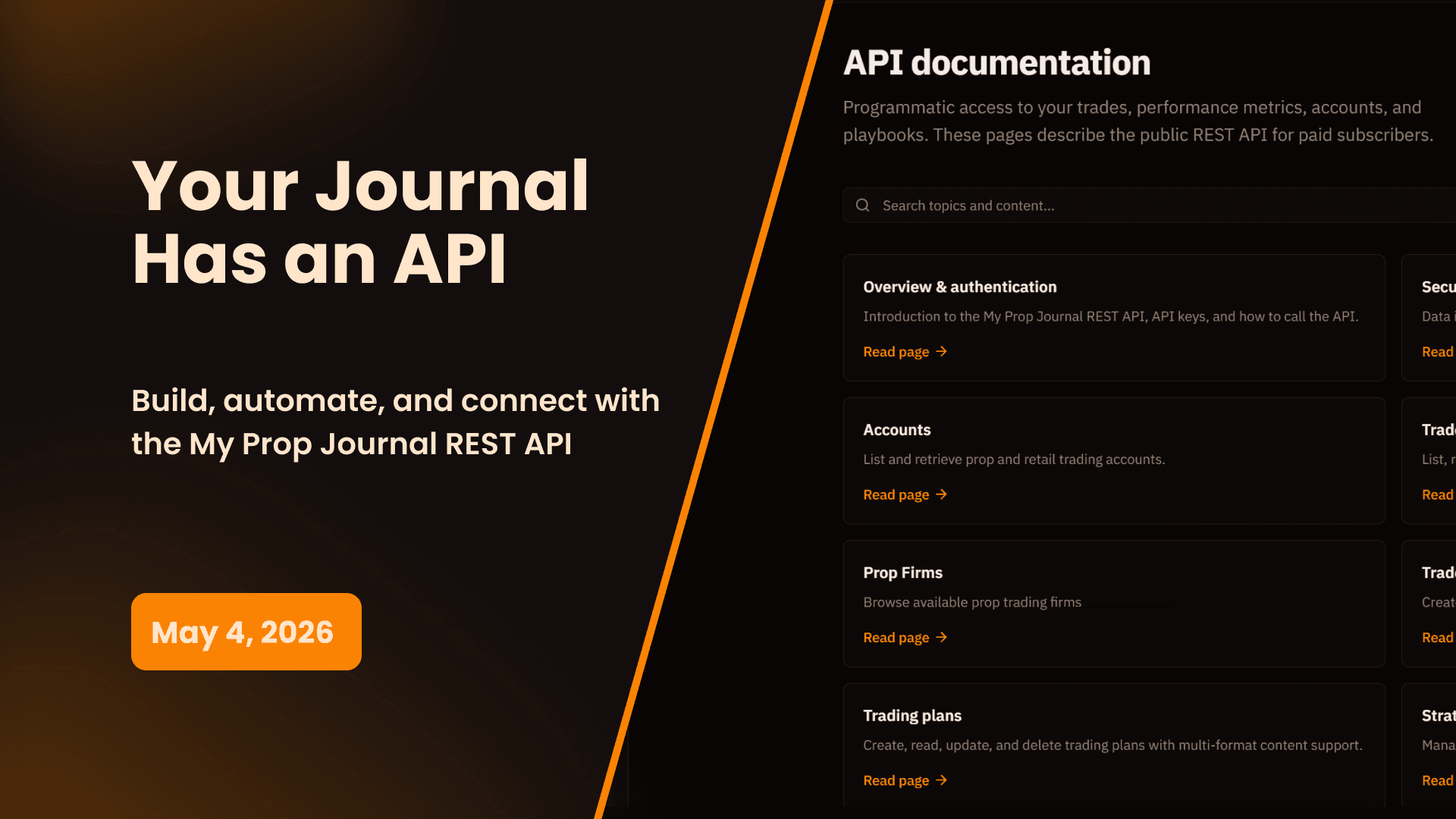 Everedge Public API: Programmatic Access to Your Trading Data