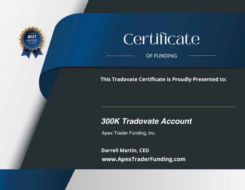Certificate of funding