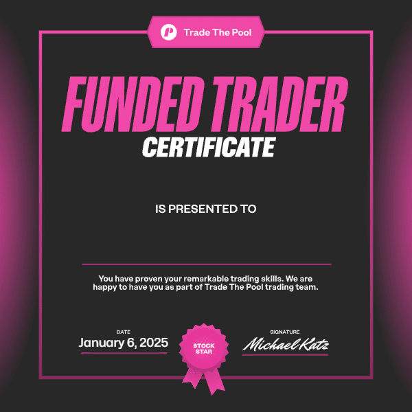 Funded trader certificate